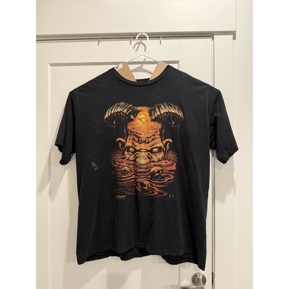 Vtg‎ Wes Benscoter Shirt Horror Skull 2X Big